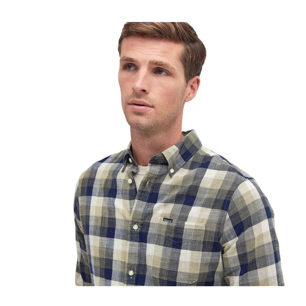 Checked Button-Up Shirt