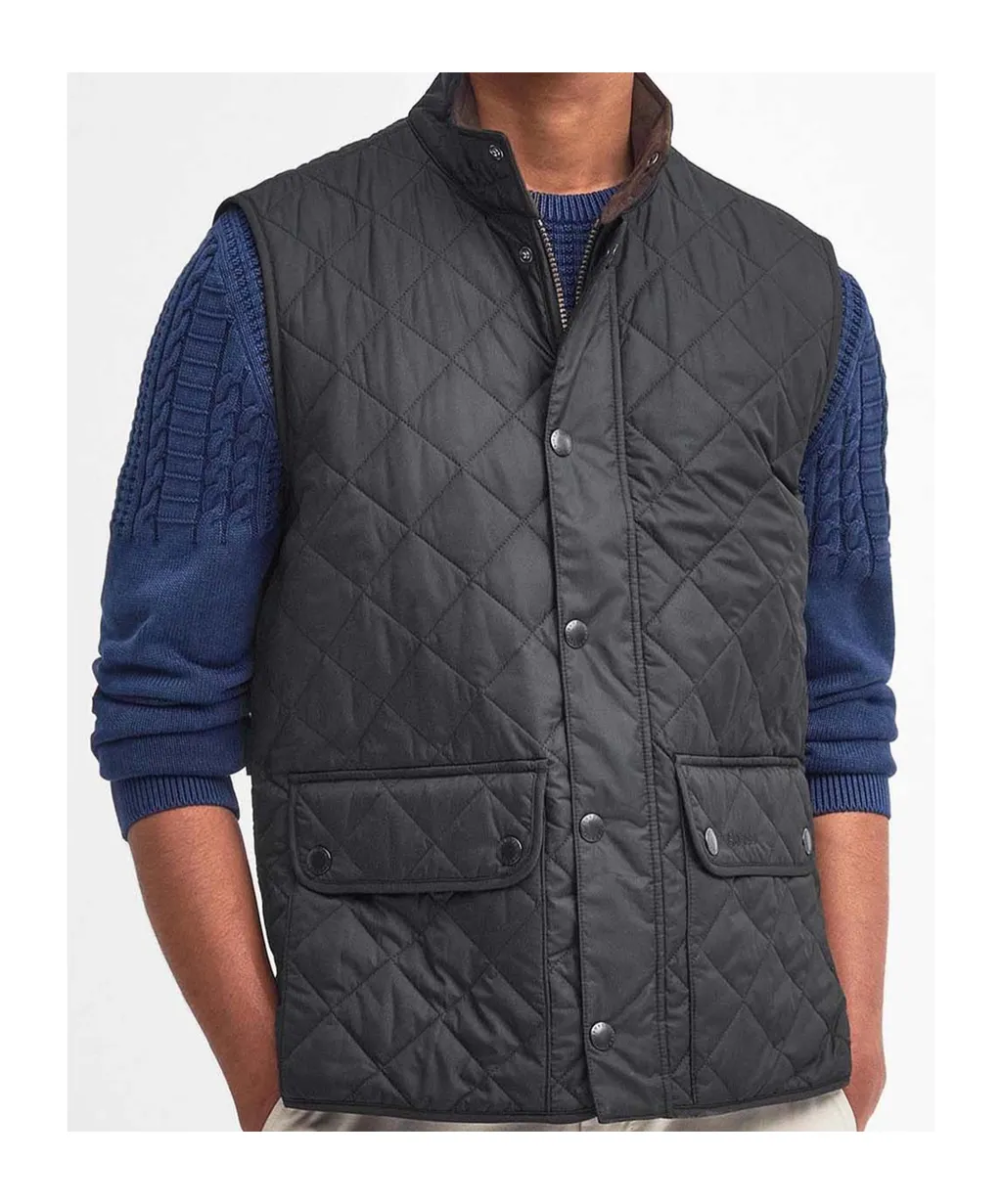 Diamond-Quilted Logo-Embroidered Gilet
