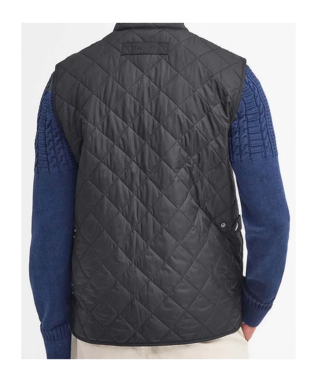 Diamond-Quilted Logo-Embroidered Gilet