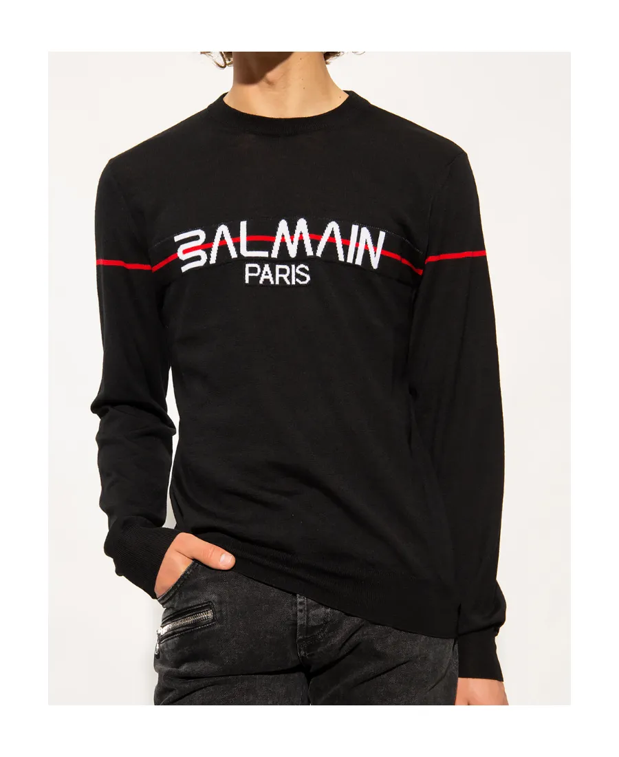 Intarsia Logo Jumper