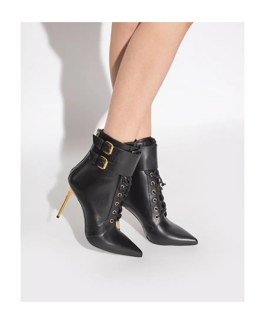 Zip-Up Pointed Toe Boots