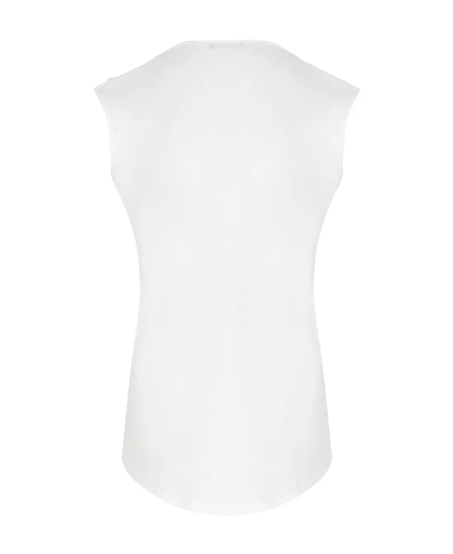 Logo Printed Crewneck Tank Top