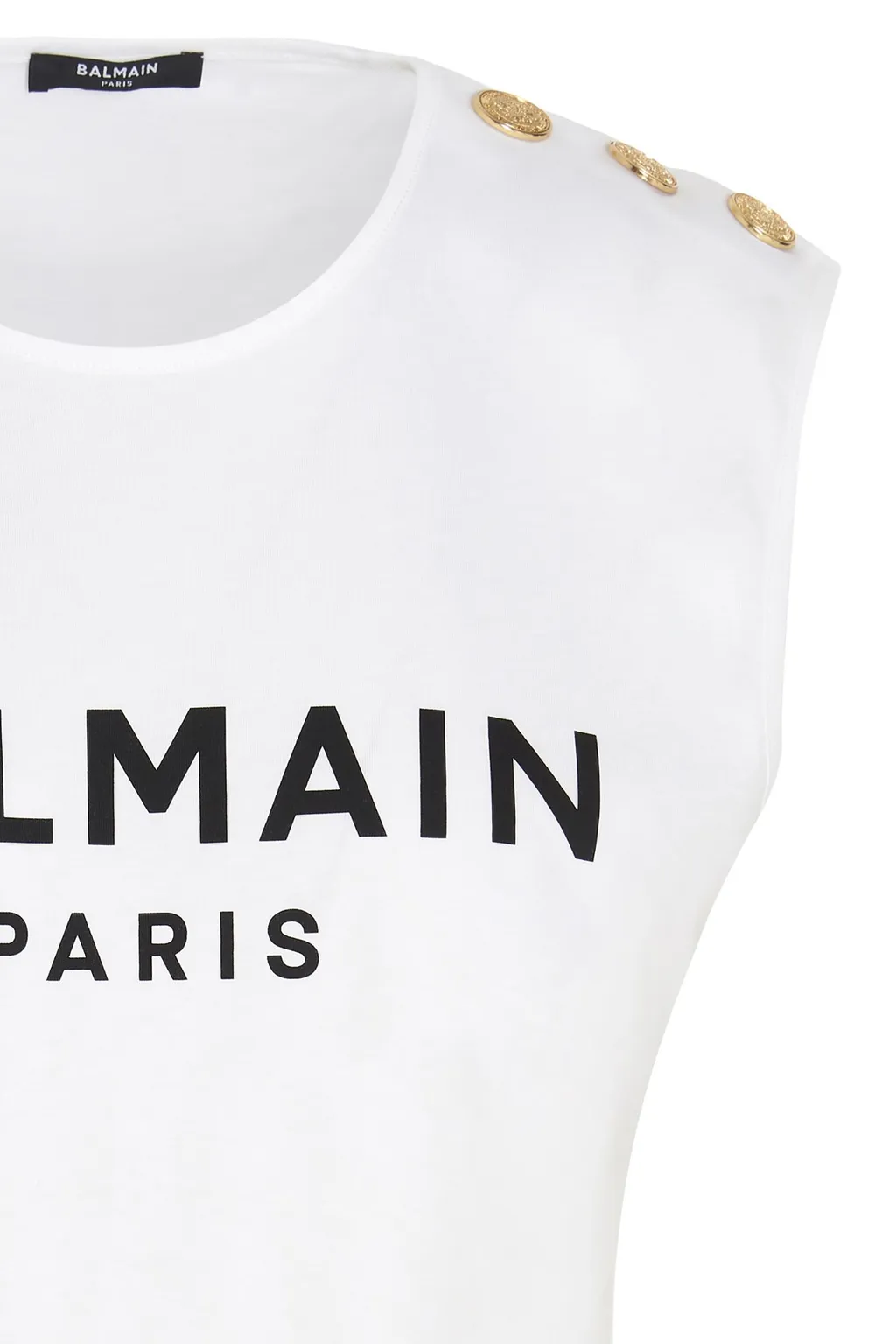 Logo Printed Crewneck Tank Top