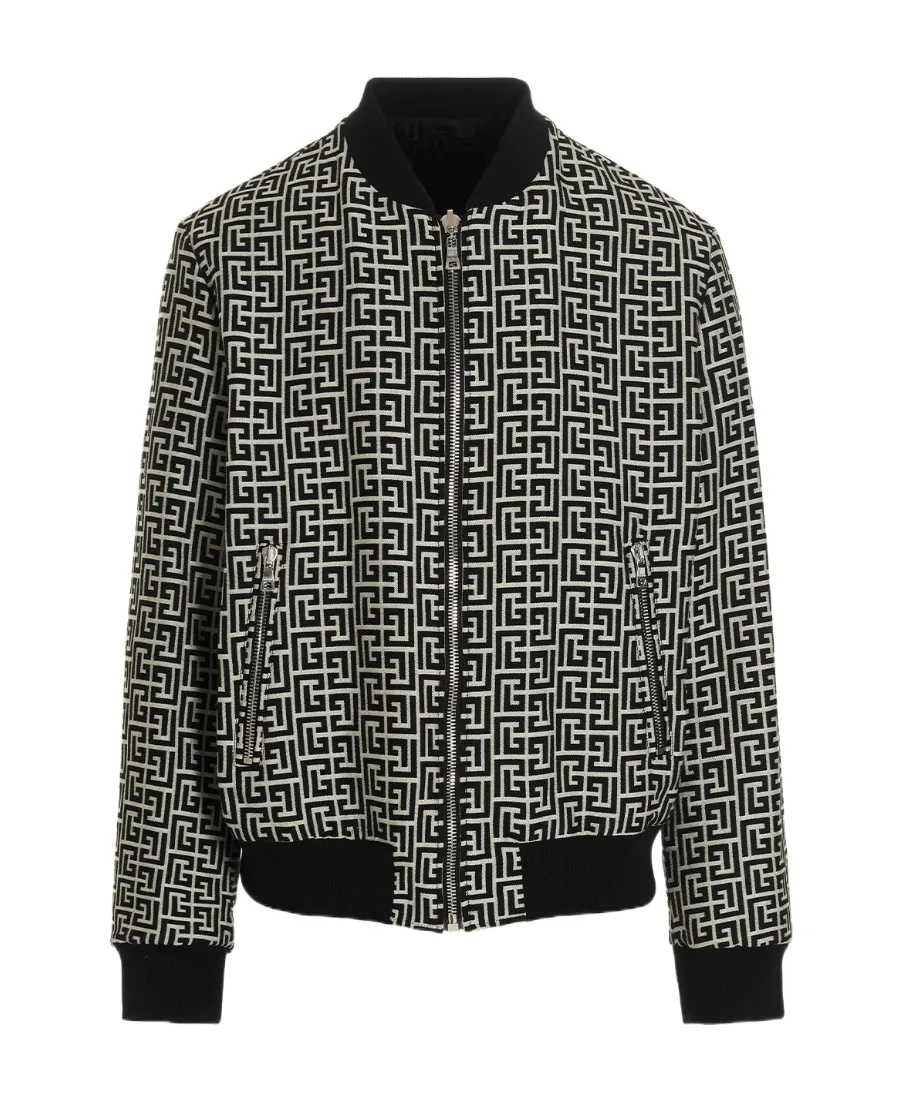 Logo Monogram Reversible Bomber Jacket