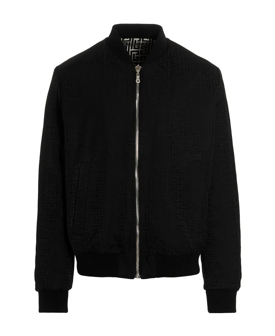 Logo Monogram Reversible Bomber Jacket