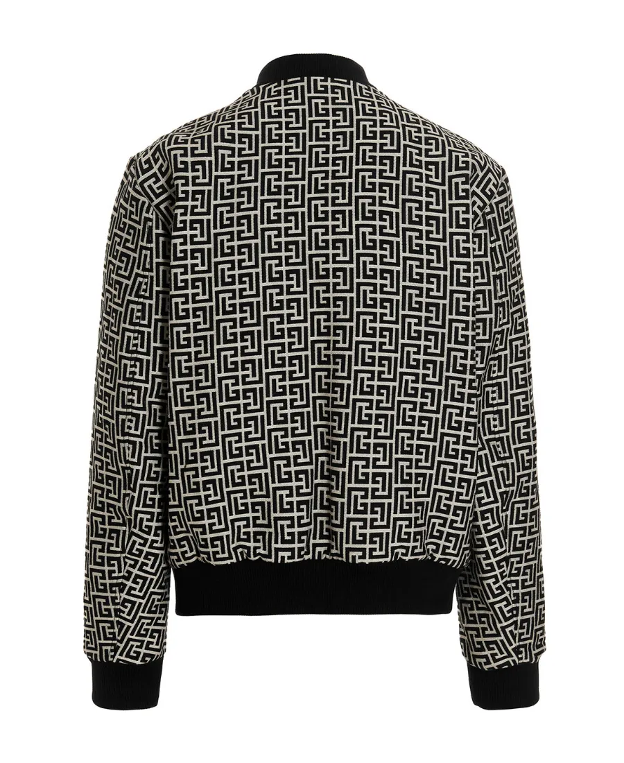 Logo Monogram Reversible Bomber Jacket