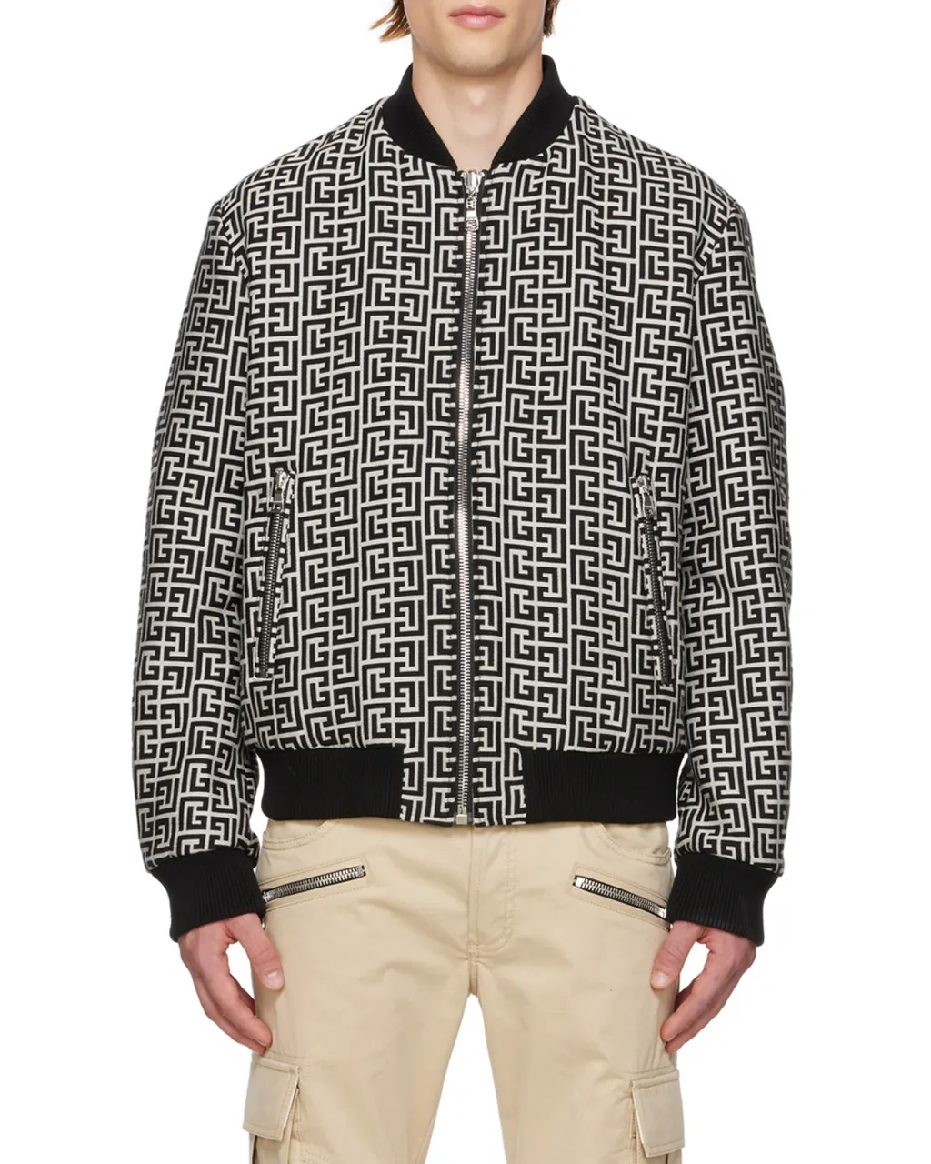 Logo Monogram Reversible Bomber Jacket