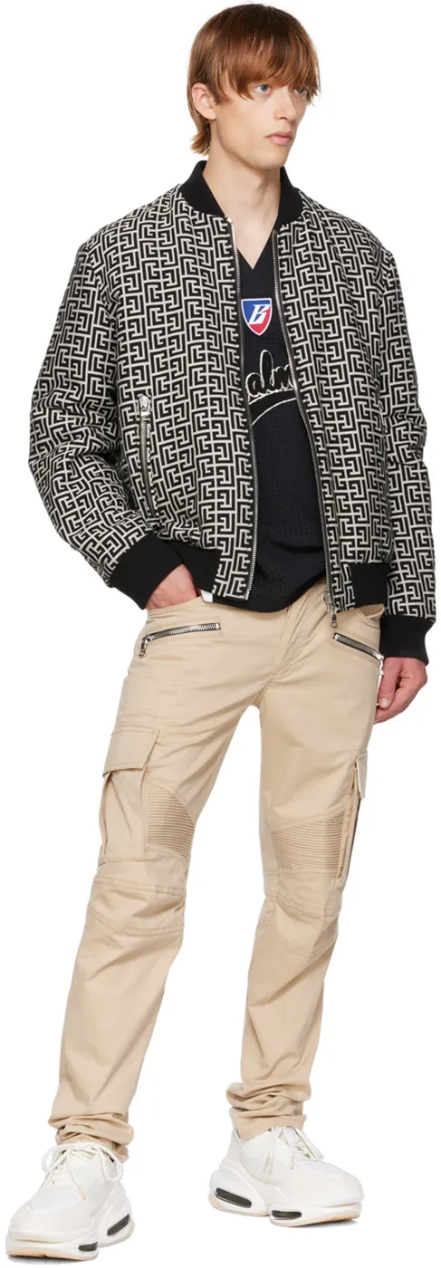 Logo Monogram Reversible Bomber Jacket