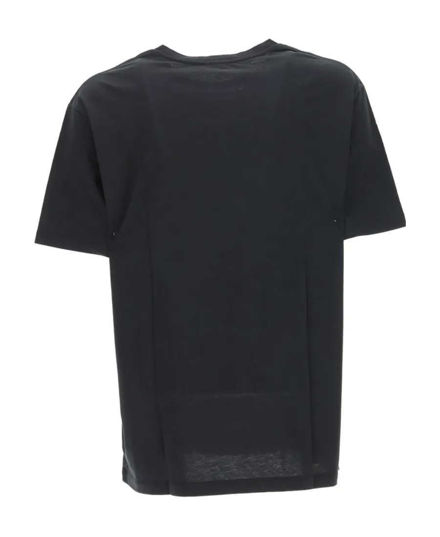 Oversized Cotton T-Shirt With Small Balmain Paris Logo
