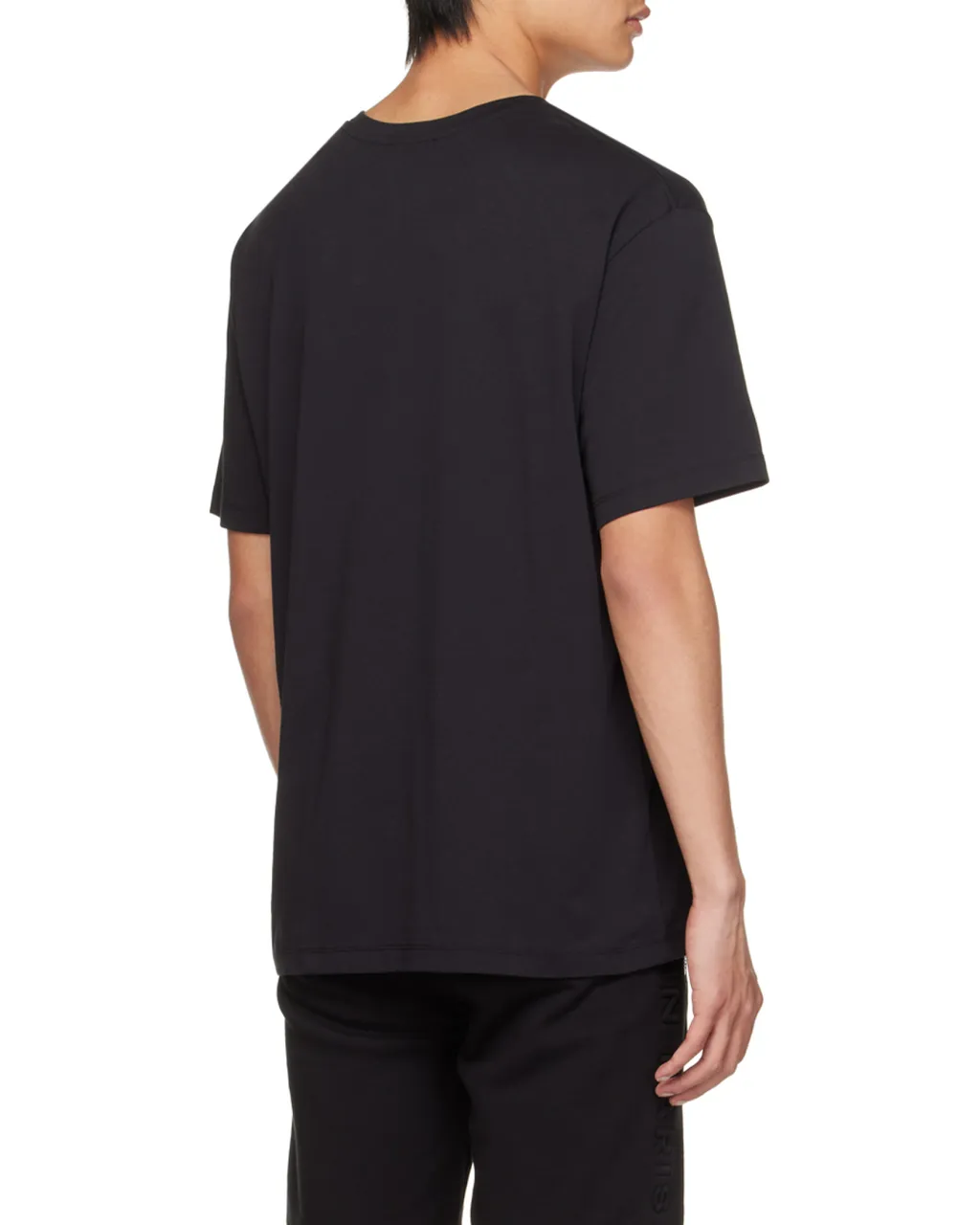 Oversized Cotton T-Shirt With Small Balmain Paris Logo
