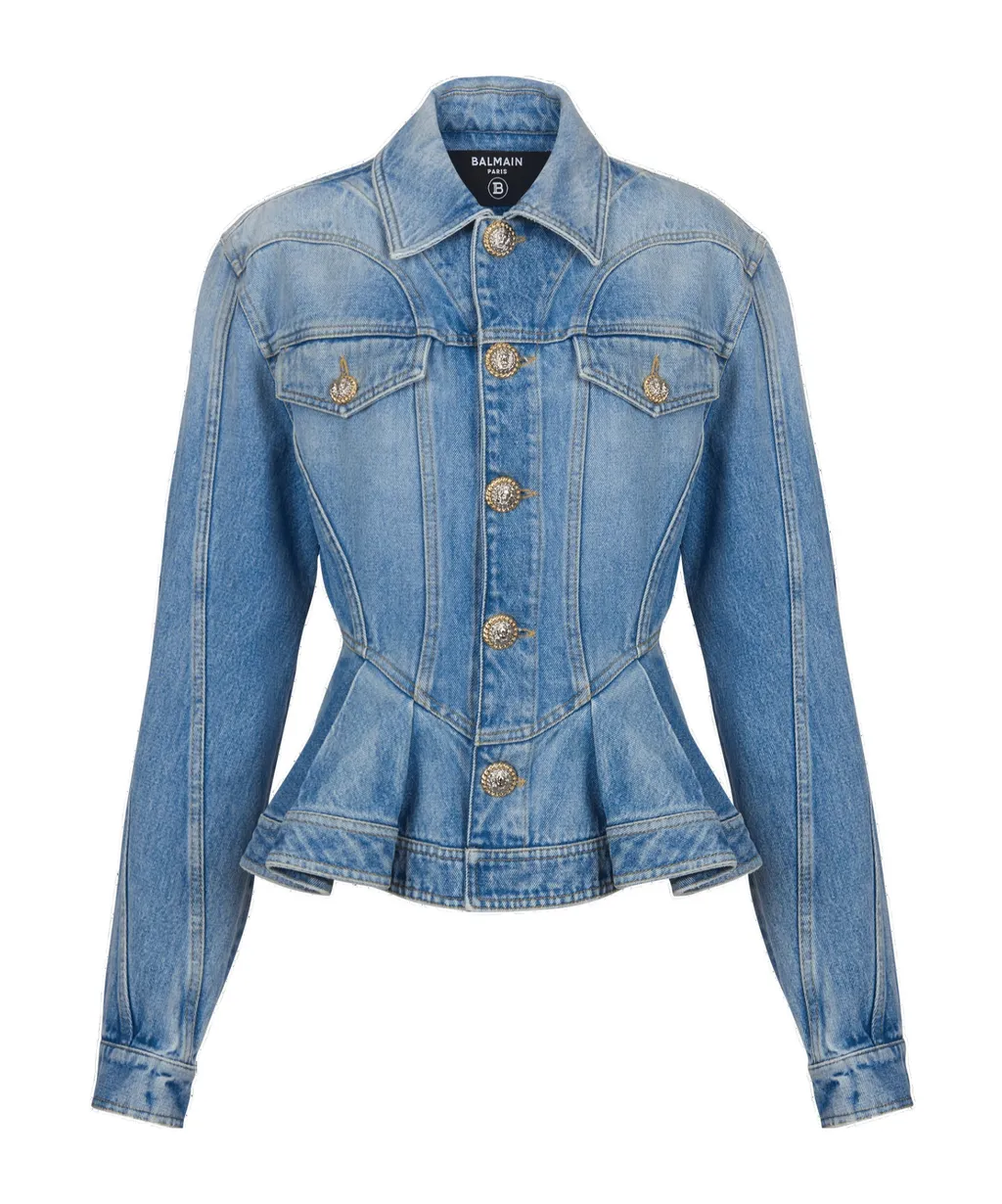Peplum Denim Jacket