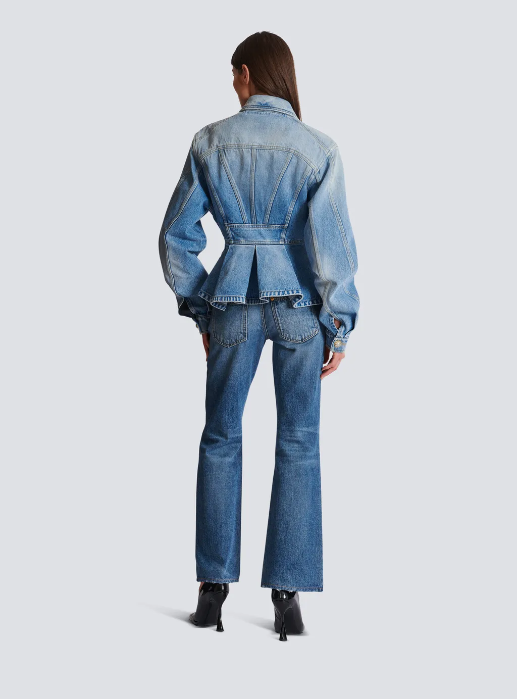 Peplum Denim Jacket