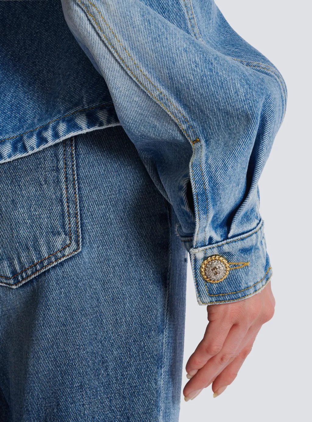 Peplum Denim Jacket