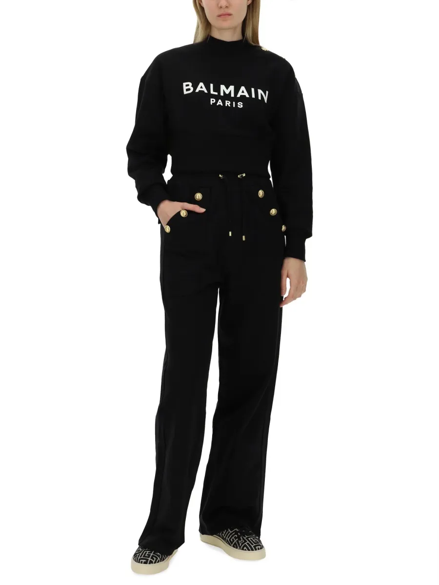 Loose-Fitting Buttoned Joggers