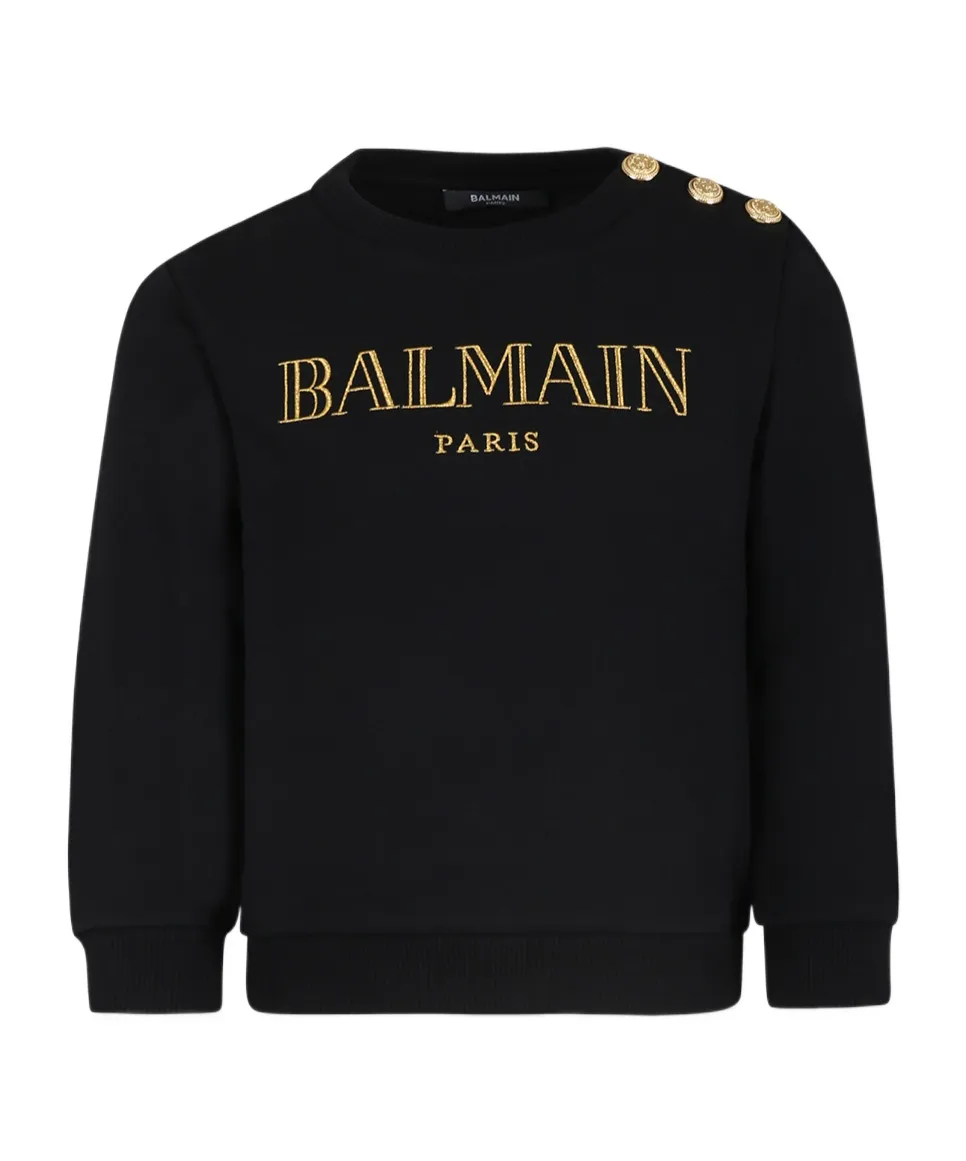 Logo Embroidered Jersey Sweatshirt