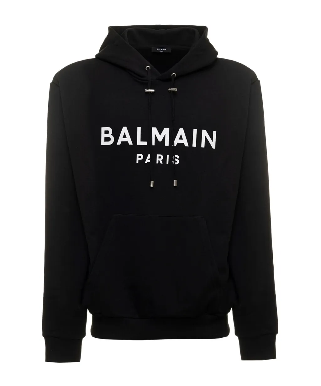 Logo Printed Drawstring Sweatshirt