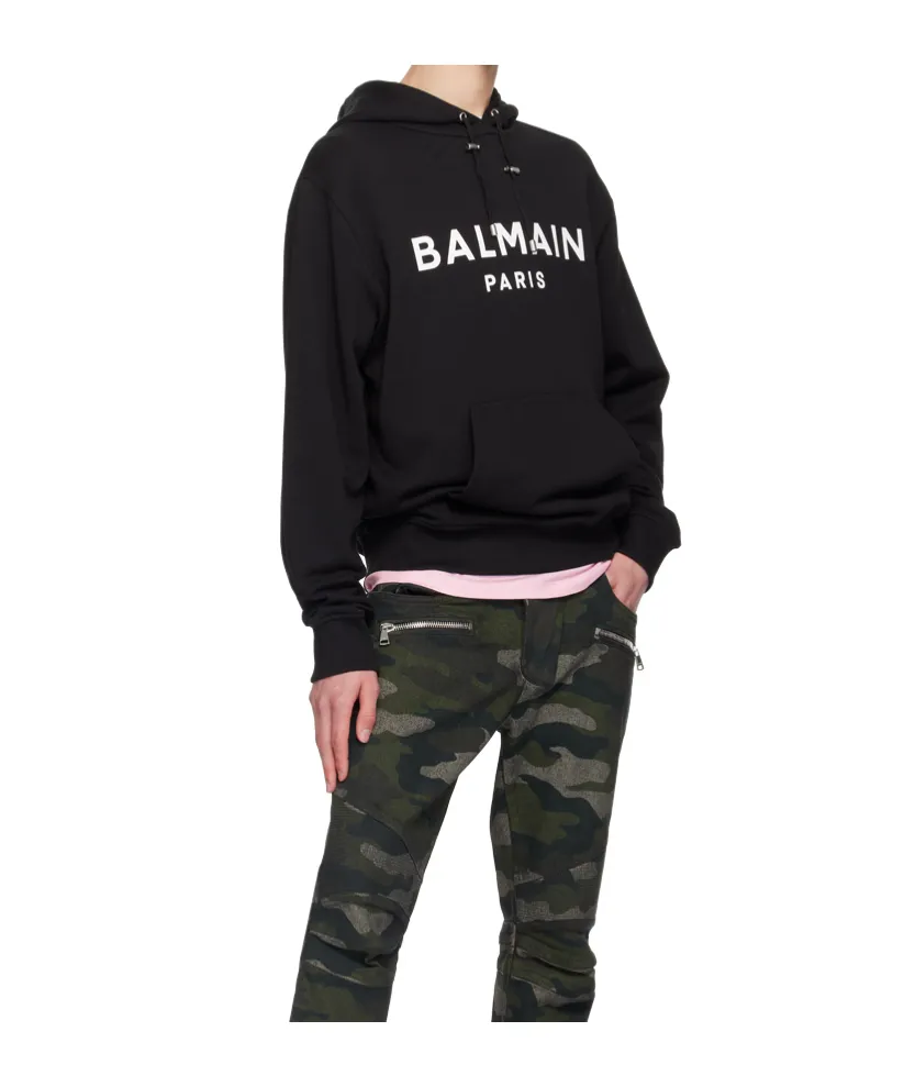 Logo Printed Drawstring Sweatshirt