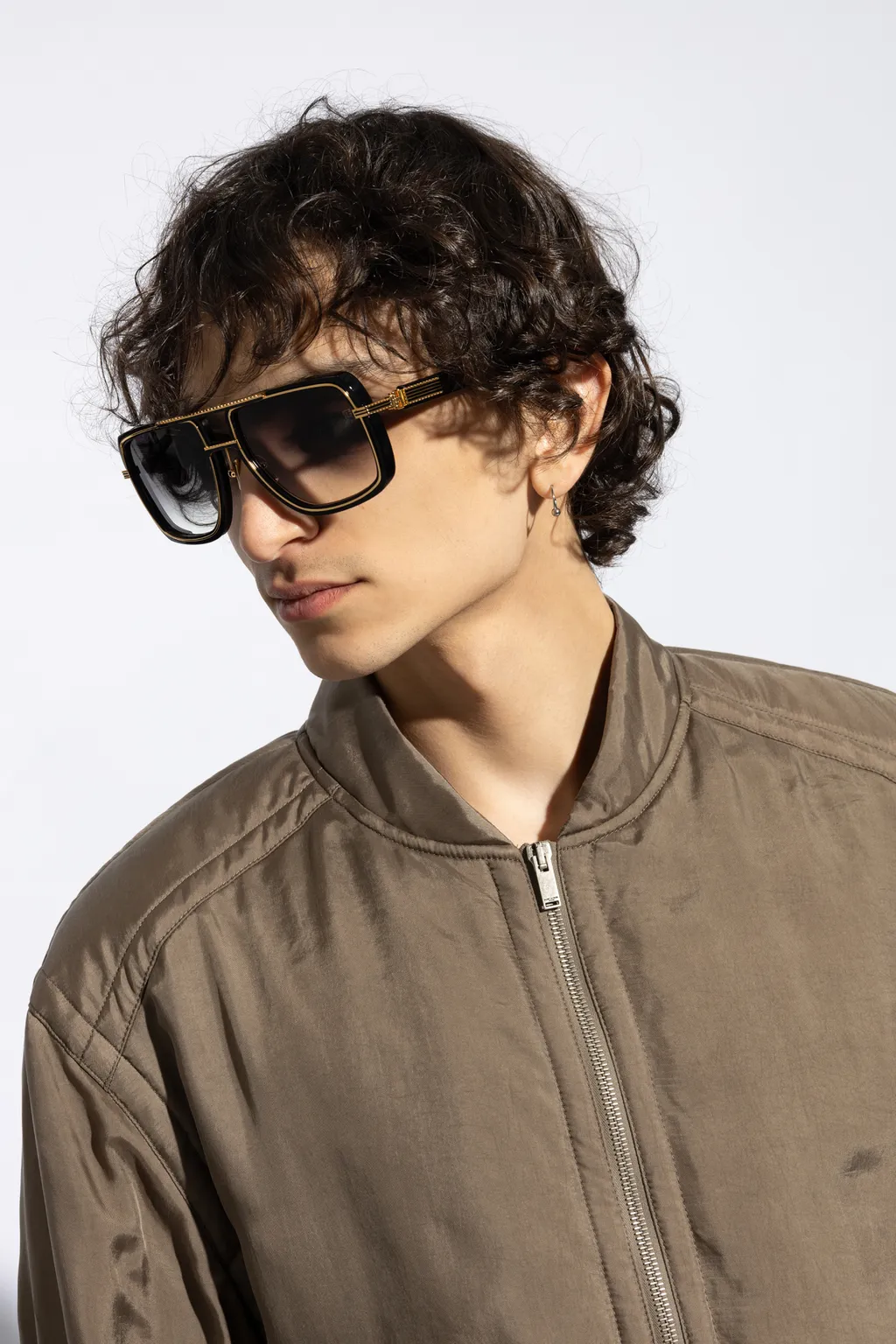 Soldier Square Frame Sunglasses
