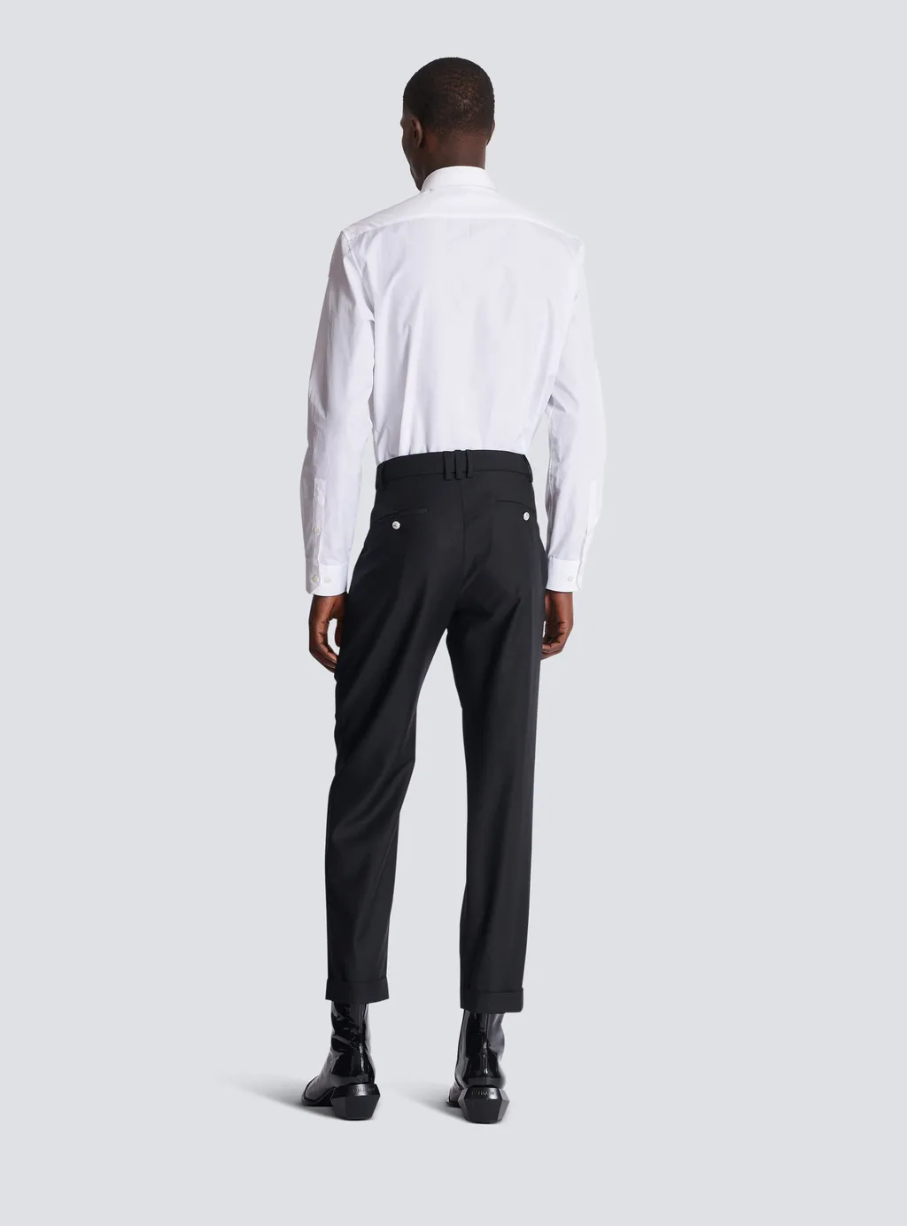 Double Wool Crepe Trousers