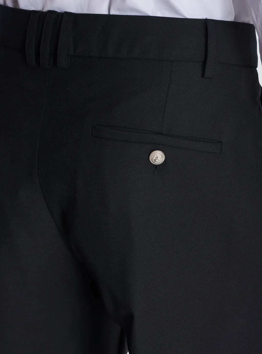 Double Wool Crepe Trousers