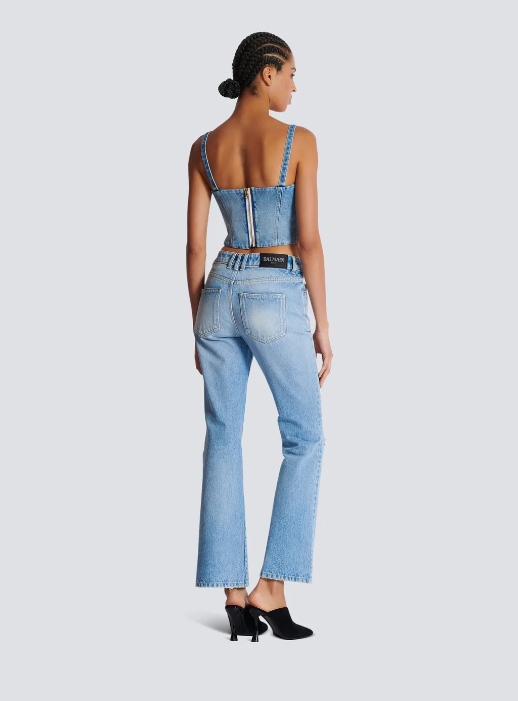 Denim Bustier Top