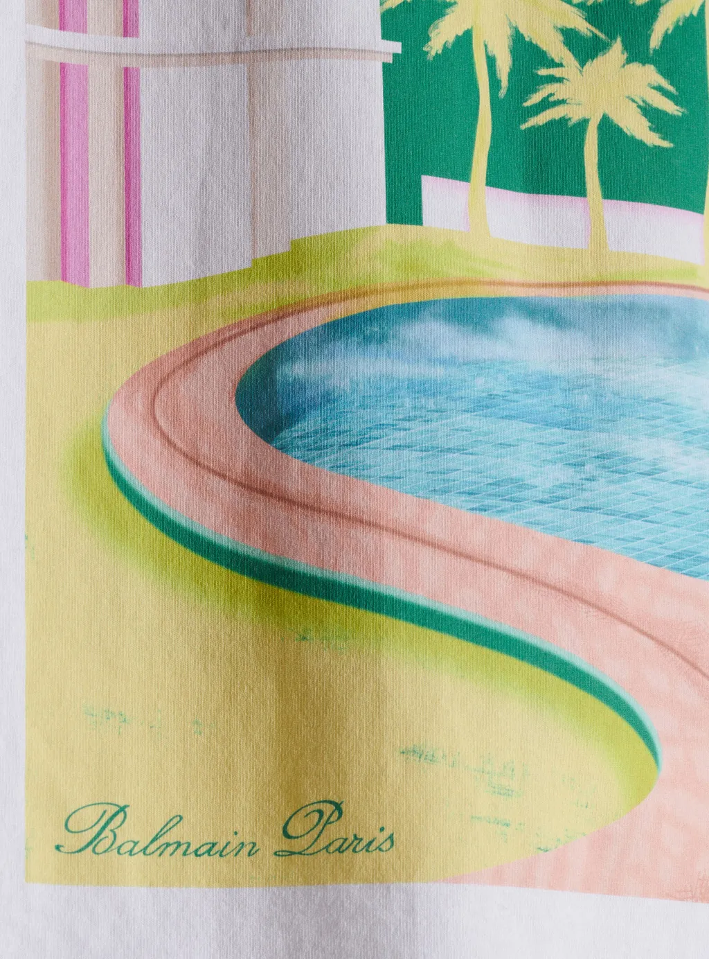 Postcard Printed Loose T-Shirt