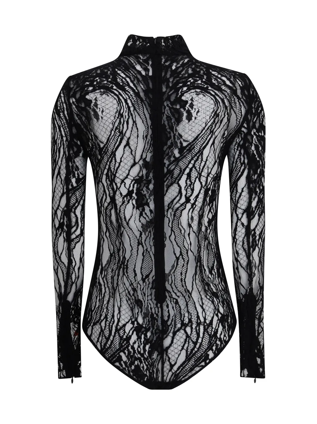 Long-Sleeved Lace Bodysuit