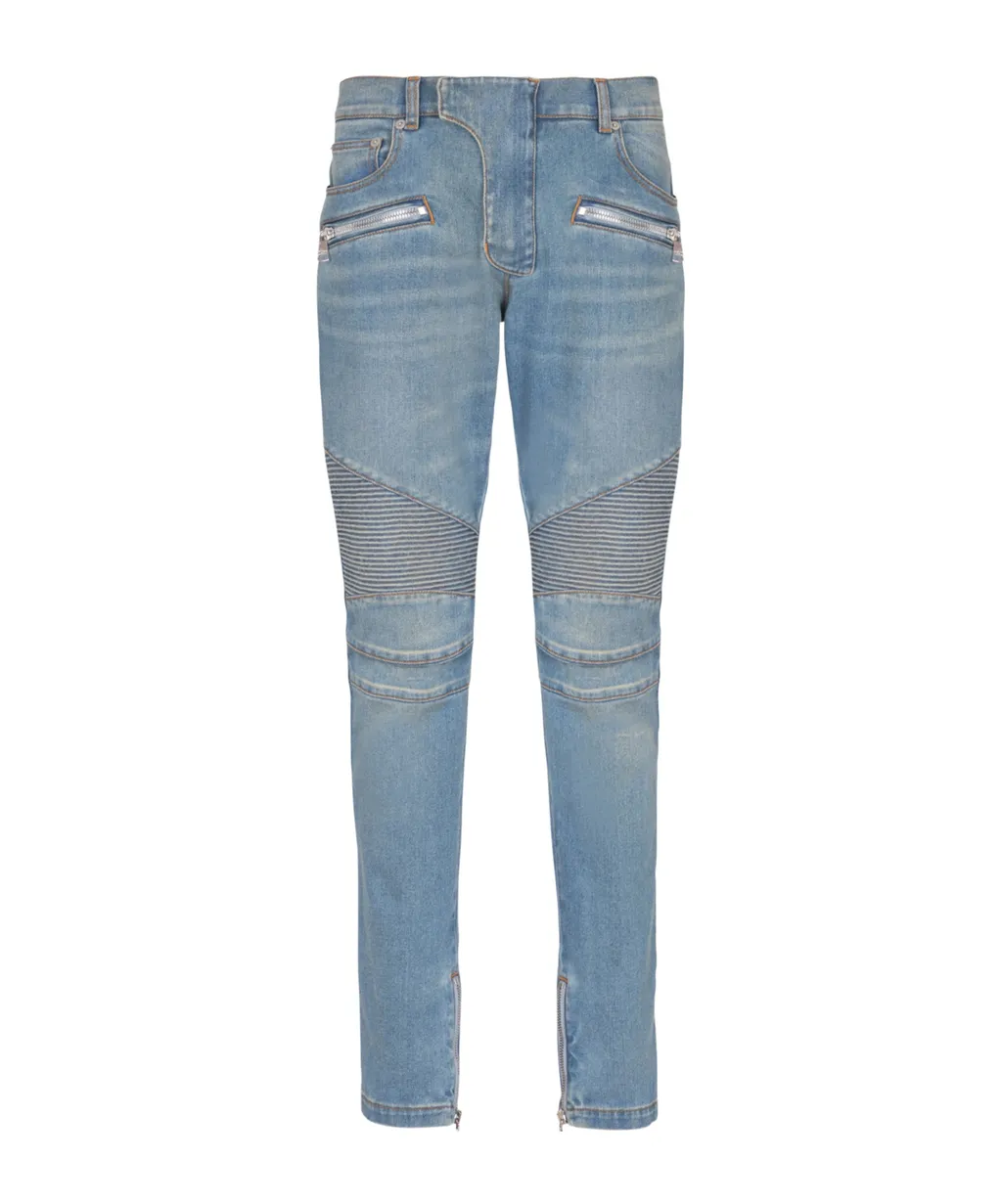 Slim-Fit Biker Jeans