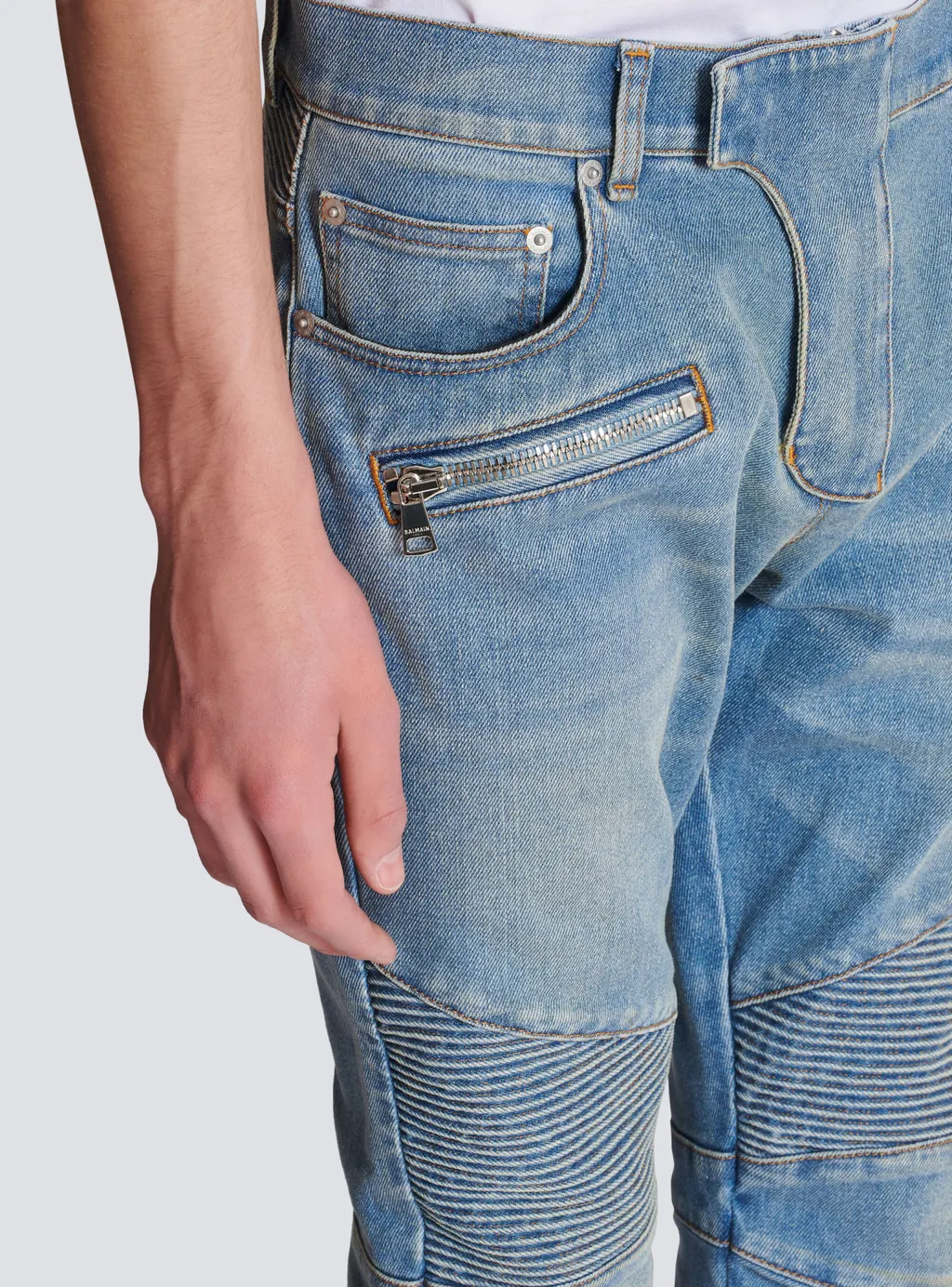 Slim-Fit Biker Jeans