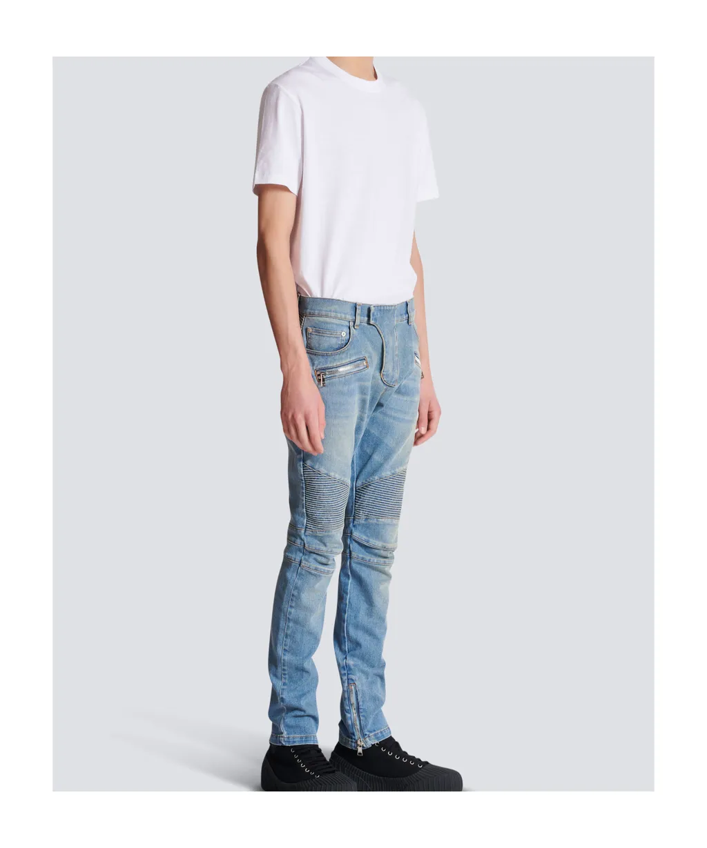 Slim-Fit Biker Jeans