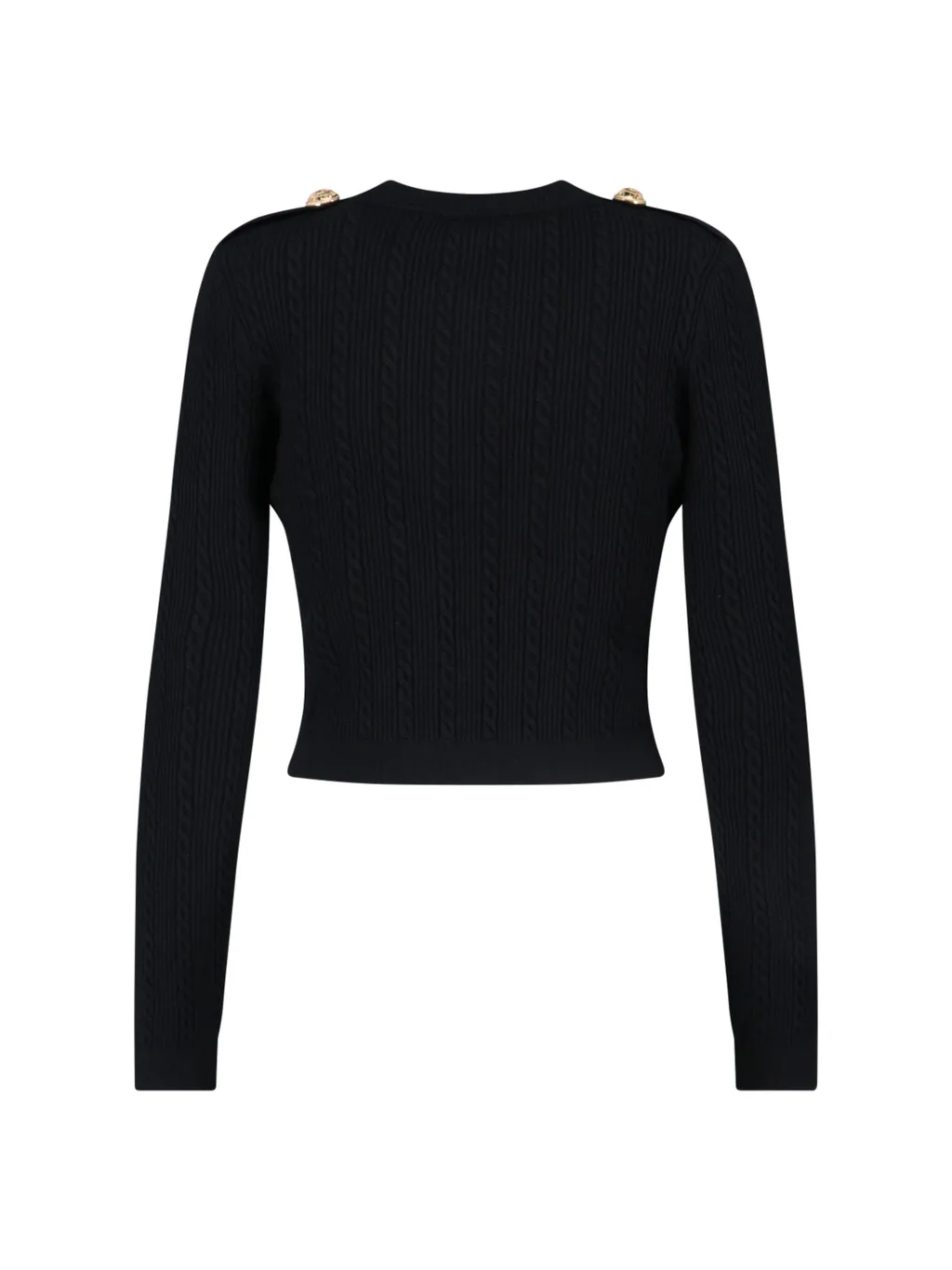 V-Neck Long Sleeved Knitted Cardigan