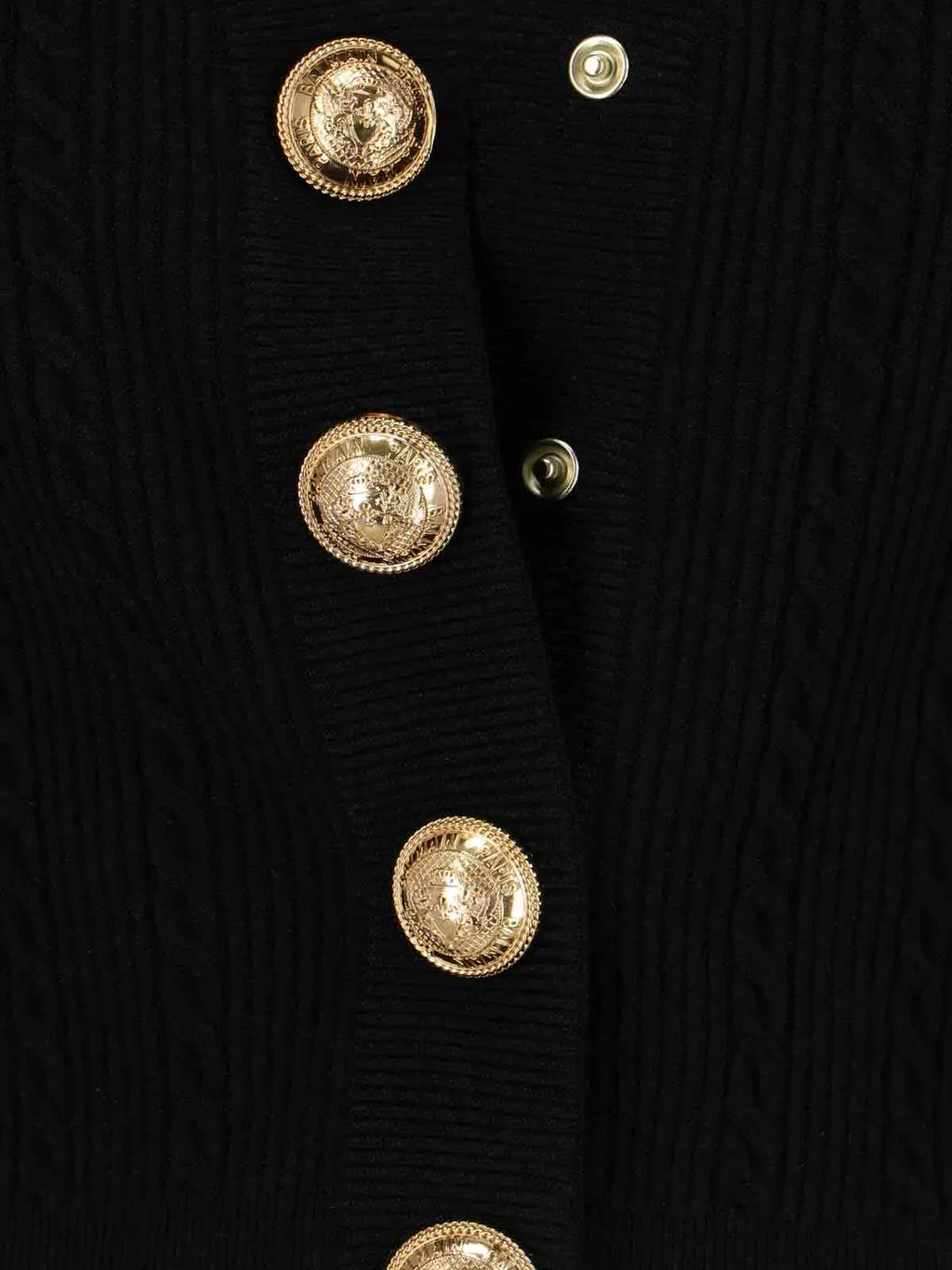 V-Neck Long Sleeved Knitted Cardigan