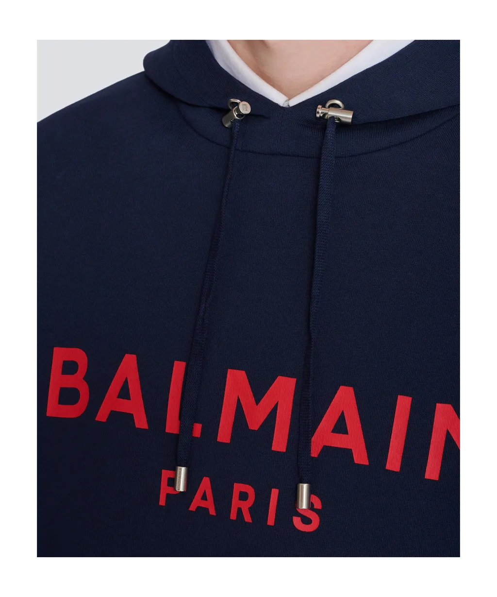 Printed Balmain Paris Hoodie