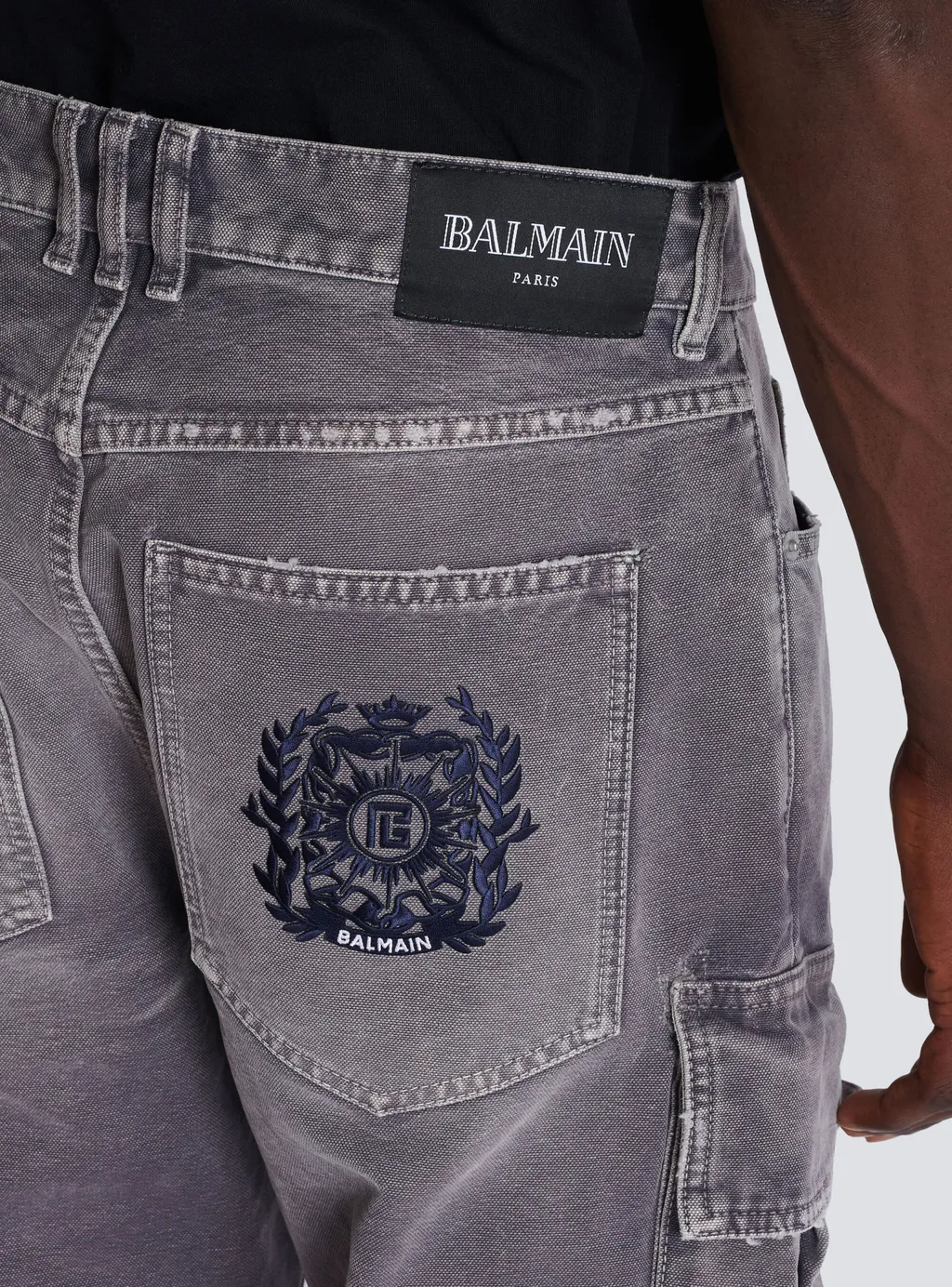 Denim Loose-Fit Cargo Jeans