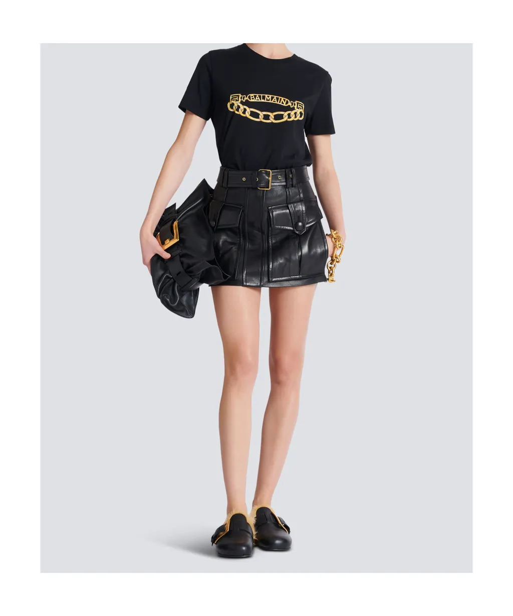 Short Leather Skirt