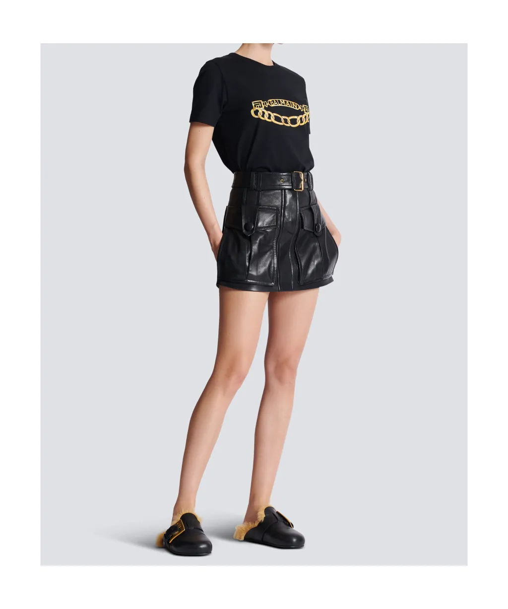 Short Leather Skirt