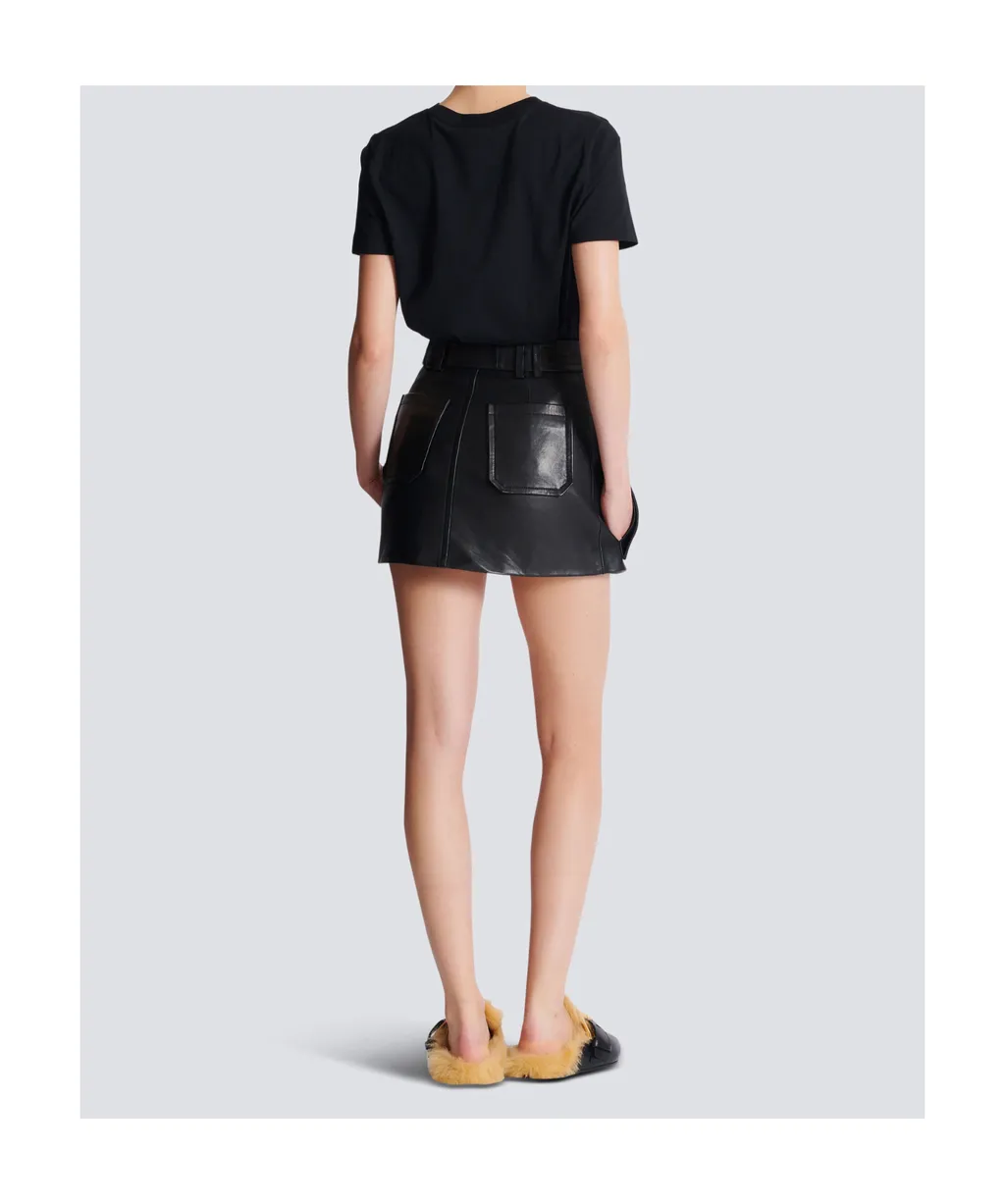 Short Leather Skirt