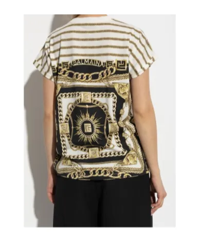 Printed Crewneck Top