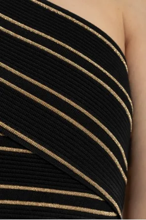 Striped One-Shoulder Top