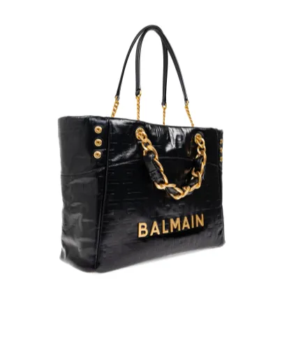 1945 Soft Pb-Monogrammed Crinkled Tote Bag