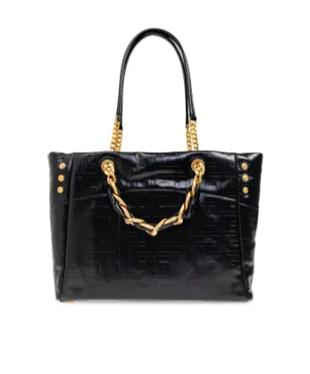 1945 Soft Pb-Monogrammed Crinkled Tote Bag