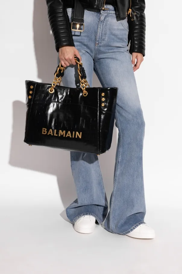 1945 Soft Pb-Monogrammed Crinkled Tote Bag
