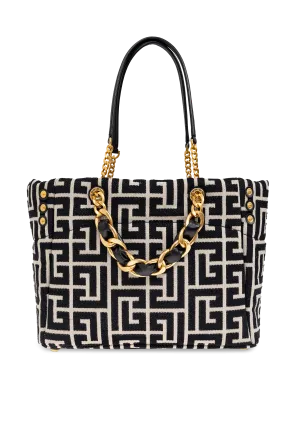 1945 Soft Logo Monogram Jacquard Shopper Bag