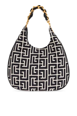 1945 Soft Hobo Large Monogrammed Jacquard Tote Bag