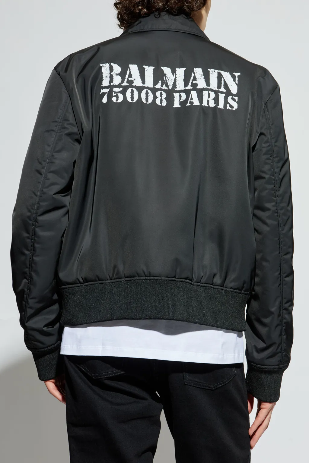Logo Printed Bomber Jacket
