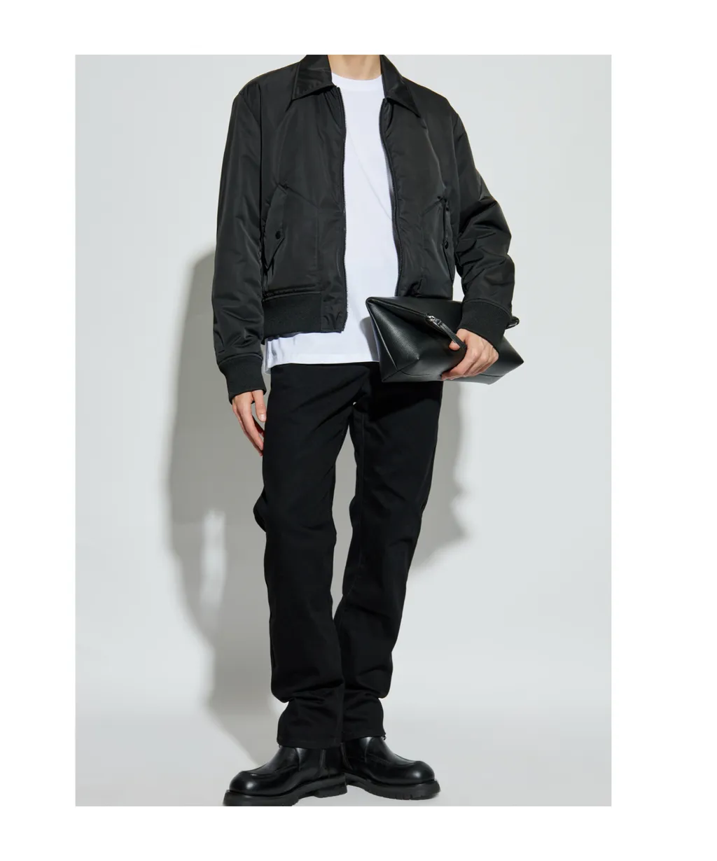 Logo Printed Bomber Jacket