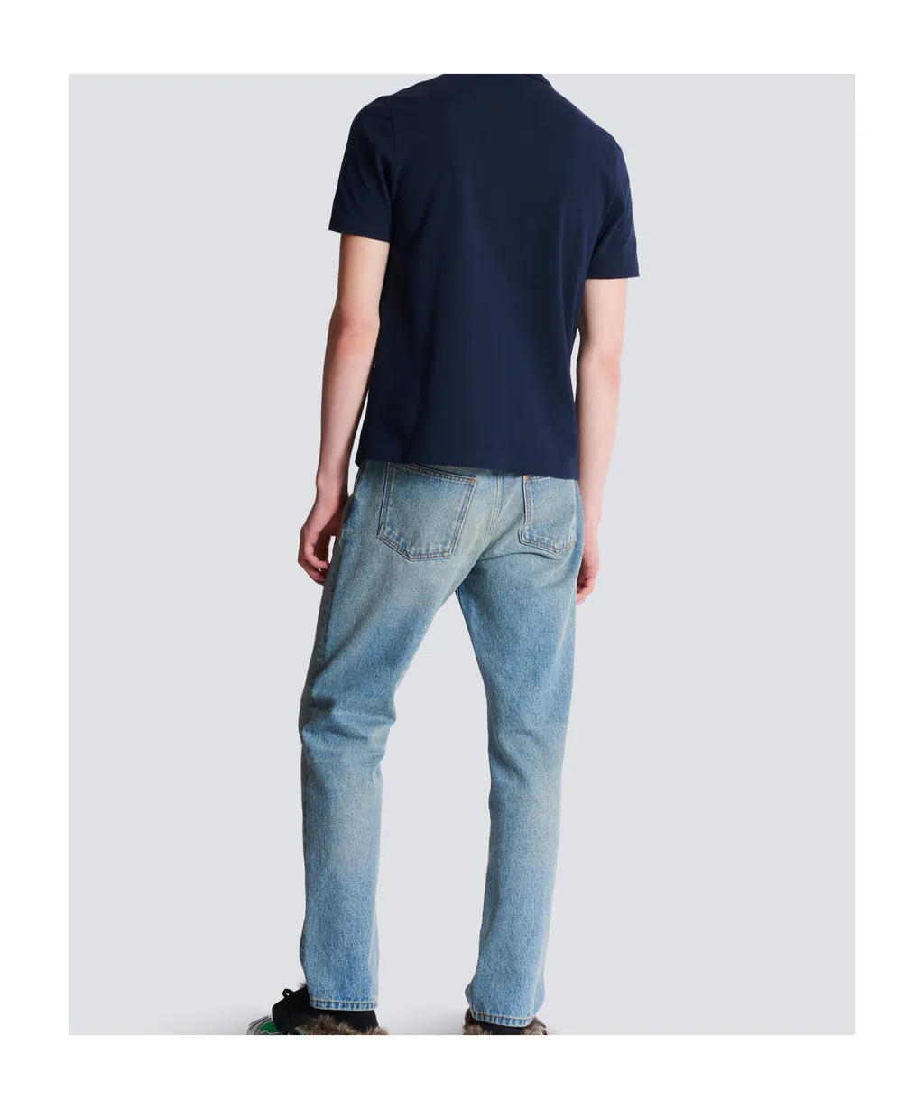 Cotton Polo Shirt With ÉCusson Print