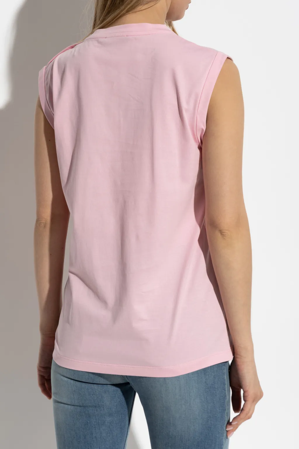 Logo Printed Crewneck Tank Top