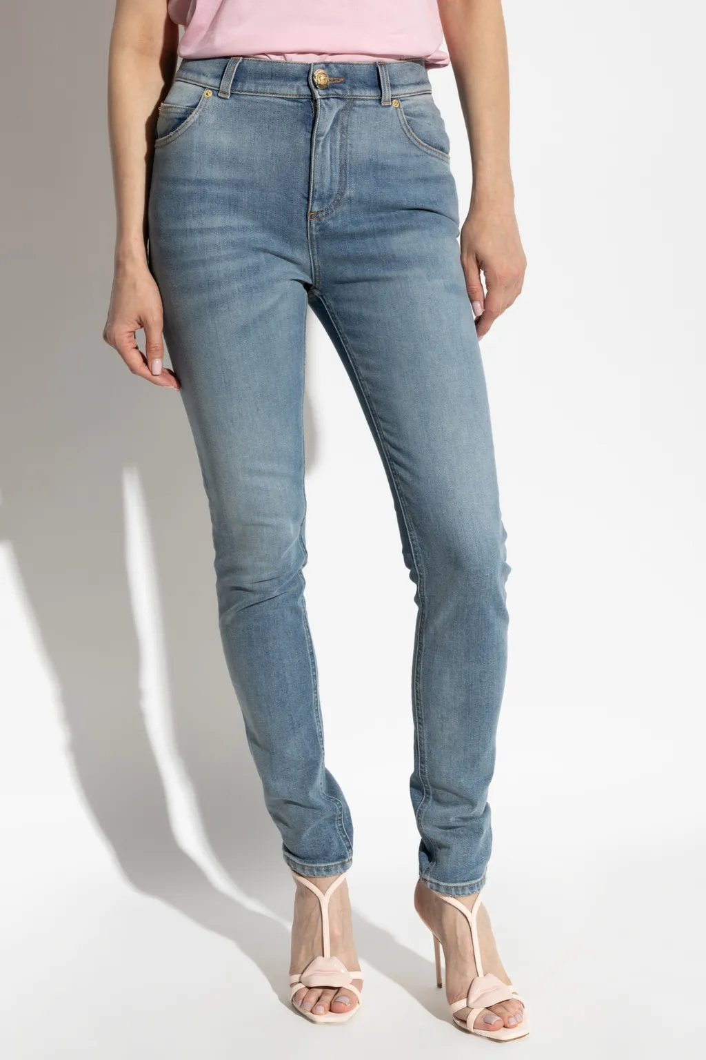 Tapered Leg Jeans