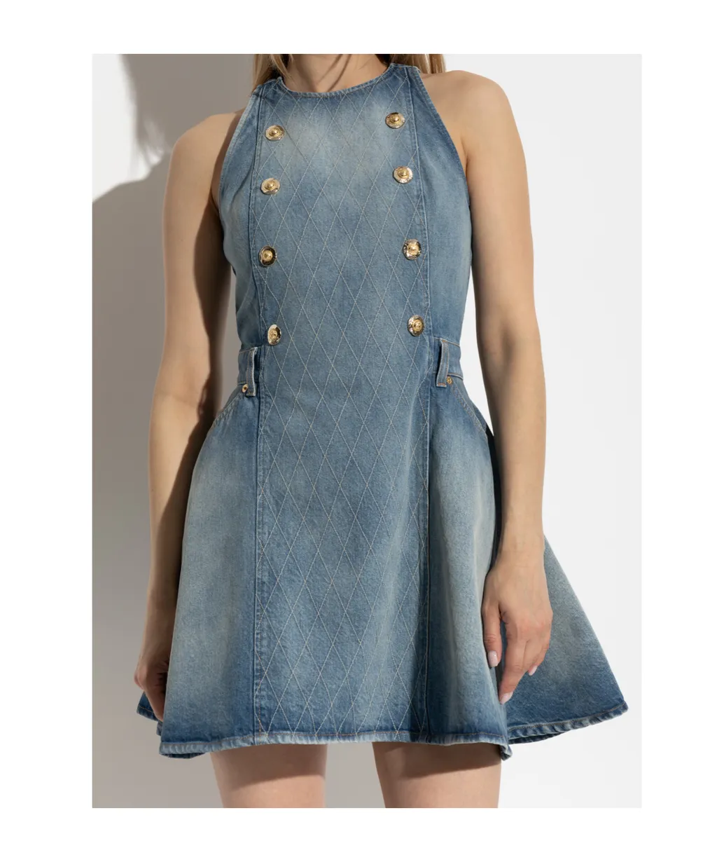 Sleeveless Denim Dress